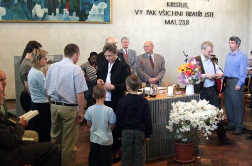 Nvtva ve sboru v Kobylisch 27. 4. 2008.