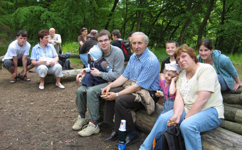 Vylet Skvorec, zrcenina Hlaska, Hrusice - jaro 2008